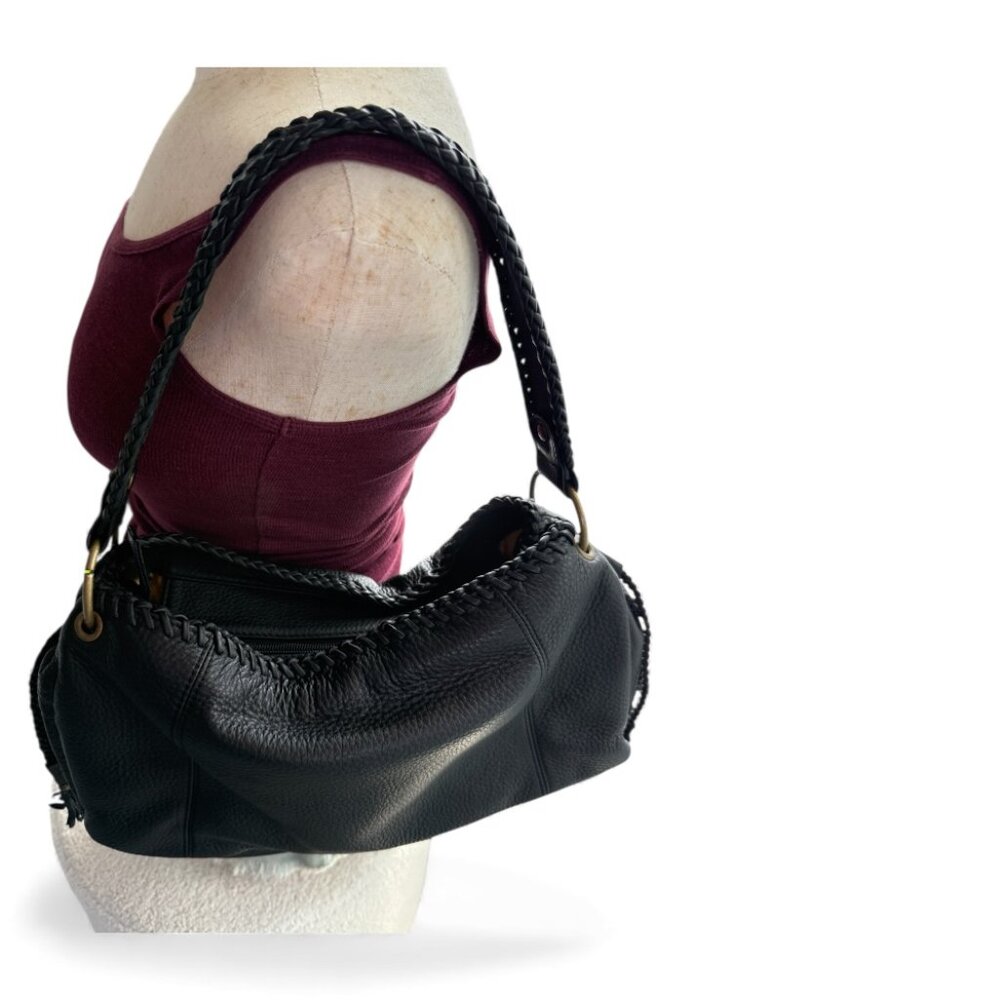 Hobo International Black Leather Shoulder Bag